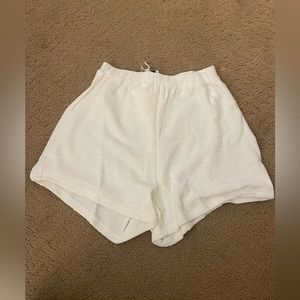 Sabo Skirt White Crinkle Shorts